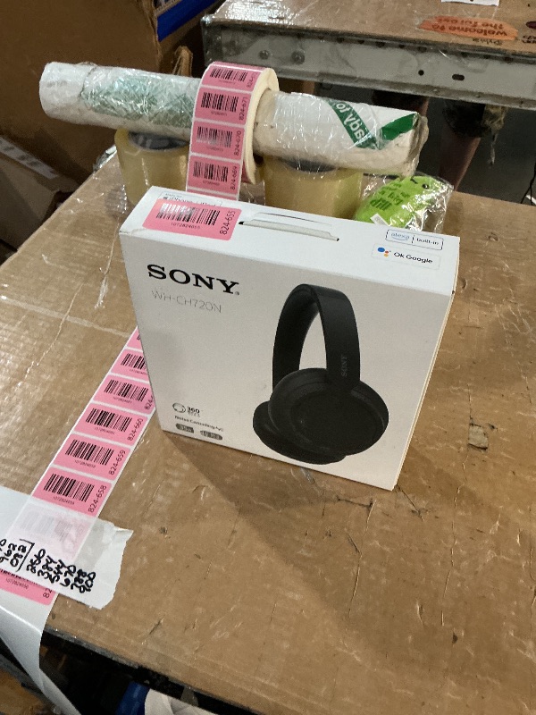 Photo 1 of ***DAMAGED***
Sony WH-CH720NB Noise Canceling Wireless Bluetooth Headphones - Built-in Microphone - up to 35 Hours Battery Life and Quick Charge - Matte Black