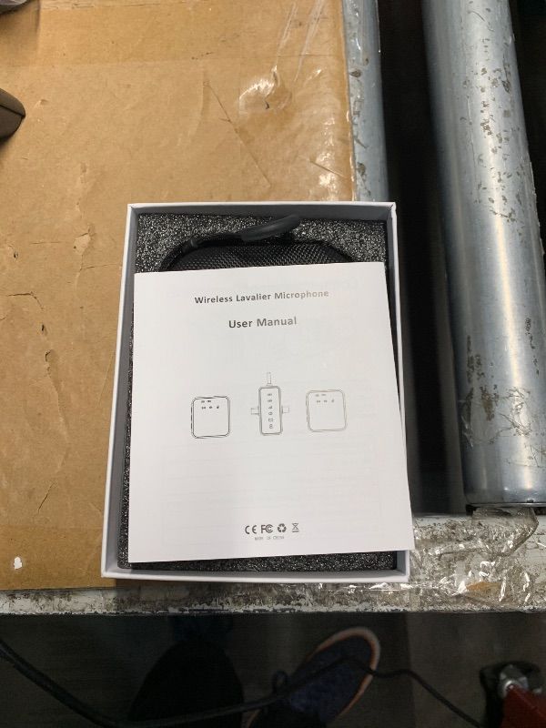 Photo 1 of ***DAMAGED - SEE NOTES/PICTURES***UNABLE TO TEST***PQRQP 3 in 1 Wireless Lavalier Microphone for iPhone Android & Camera, Mini Clip-On Mic for Video Recording TikTok YouTube Interview, Noise Cancelling, 328ft Range, 18H Battery