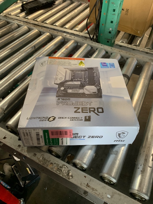 Photo 1 of ***FACTORY SEALED - OPENED FOR INSPECTION***MSI B760M Project Zero Gaming Motherboard (Support 14th/13th/12th Gen Intel Processors, LGA 1700, DDR5, PCIe 5.0, M.2 Slots, 2.5Gbps LAN, USB 3.2 Gen2, HDMI/DP, Wi-Fi 6E, Bluetooth 5.3, mATX)