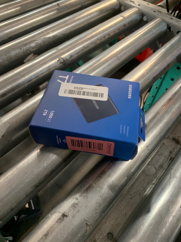 Photo 1 of ***FACTORY SEALED - OPENED FOR INSPECTION***Samsung T7 Portable SSD, 2TB External Solid State Drive, Speeds Up to 1,050MB/s, USB 3.2 Gen 2, Reliable Storage for Gaming, Students, Professionals, MU-PC2T0T/AM, Gray