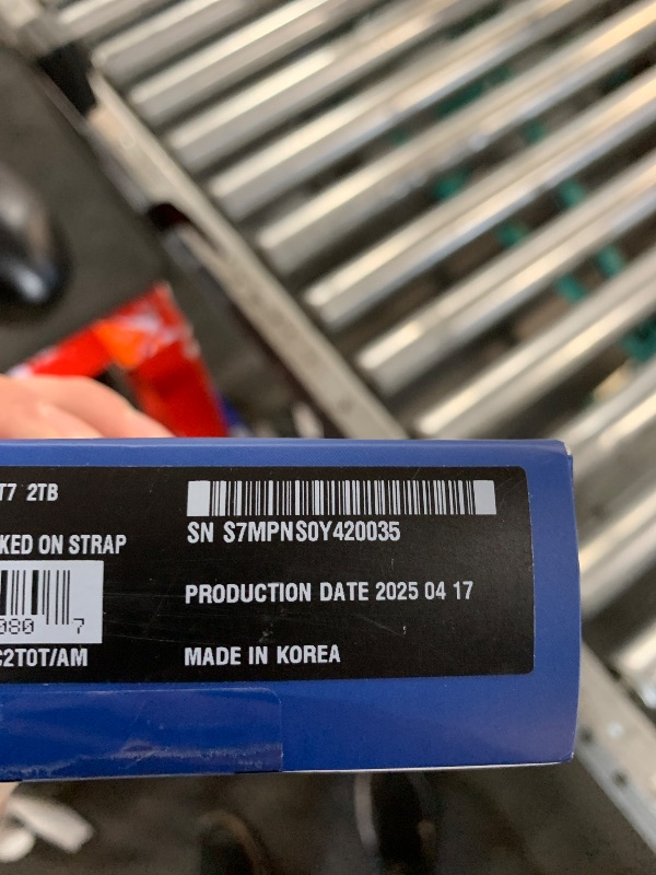 Photo 1 of ***FACTORY SEALED - OPENED FOR INSPECTION***Samsung T7 Portable SSD, 2TB External Solid State Drive, Speeds Up to 1,050MB/s, USB 3.2 Gen 2, Reliable Storage for Gaming, Students, Professionals, MU-PC2T0T/AM, Gray