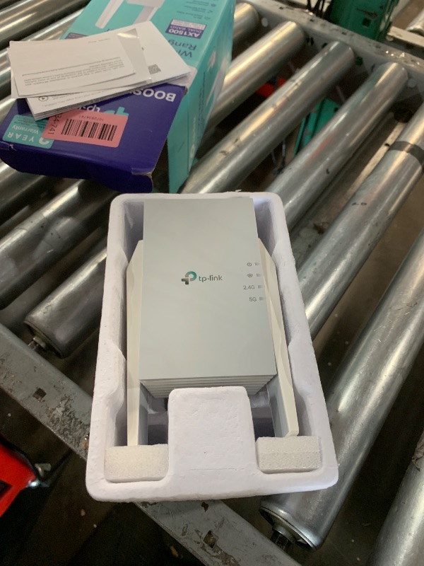 Photo 1 of ***FACTORY SEALED - OPENED FOR INSPECTION***TP-Link RE515X AX1500 WiFi 6 Range Extender w/Ethernet Port | 1.5G Dual-Band Wireless Repeater Amplifier | Up to 1800 Sq. Ft., 64 Devices | Internet Signal Booster | APP Setup | EasyMesh Compatible