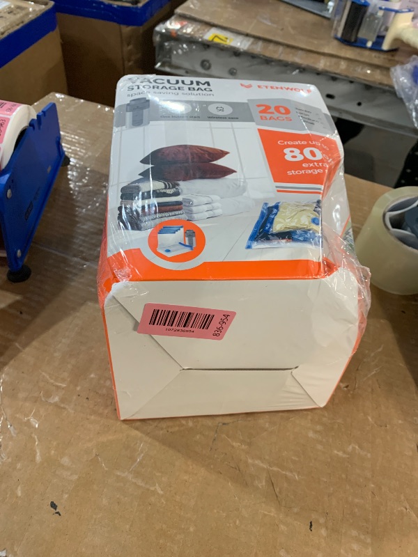 Photo 1 of ***** Factory sealed********ETENWOLF 20 Pack Vacuum Storage Bags with Rechargeable Wireless Pump, Vacuum Seal Bags for Clothes and Travel, Space Saver Bags in Multiple Carry-On Sizes, Perfect for Luggage and Suitcases