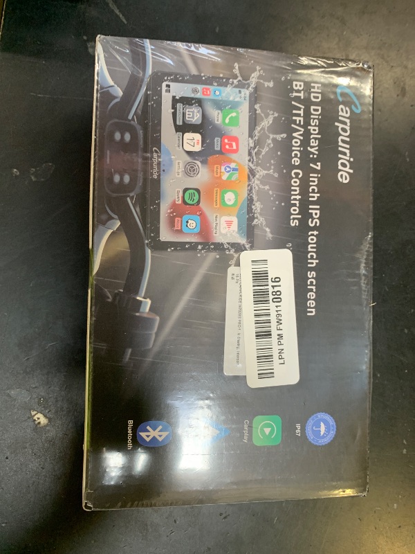 Photo 1 of CARPURIDE W702BS PRO for BMW Motorcycle CarPlay & Android Auto Dual Bluetooth, 7" Waterproof GPS Navigation Screen, Data Reading, Native Wonder, TPMS, Light Sensor, Music Sharing, Intercom,16-Pin