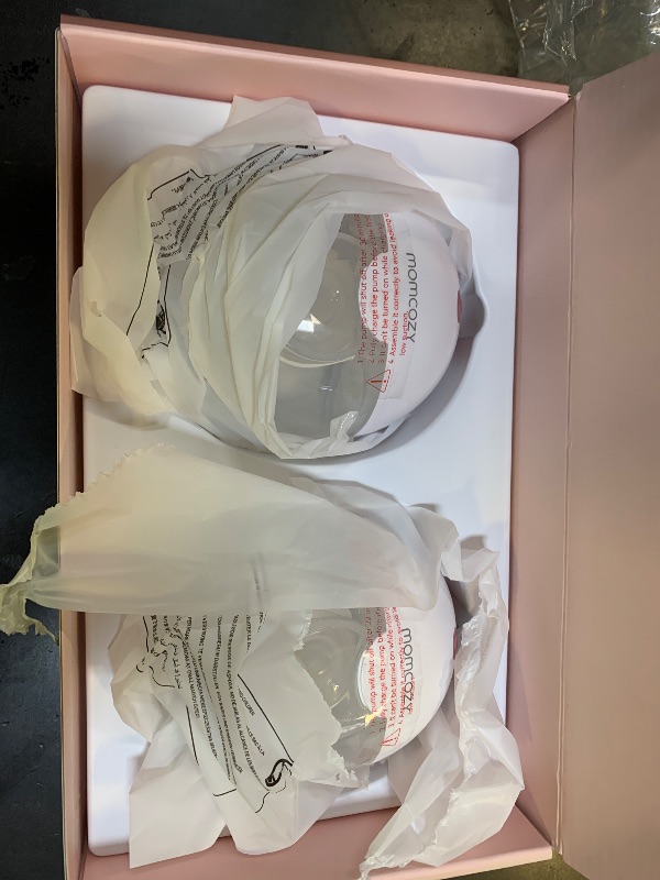 Photo 1 of Momcozy M5 Lite Hands-Free Wearable Breast Pump, DoubleFit Flange for Baby-Like Comfort, 3 Modes & 9 Suction Levels, No Flange Insert or Hard Carry Case, 24mm, 2-Pack, Cozy Red