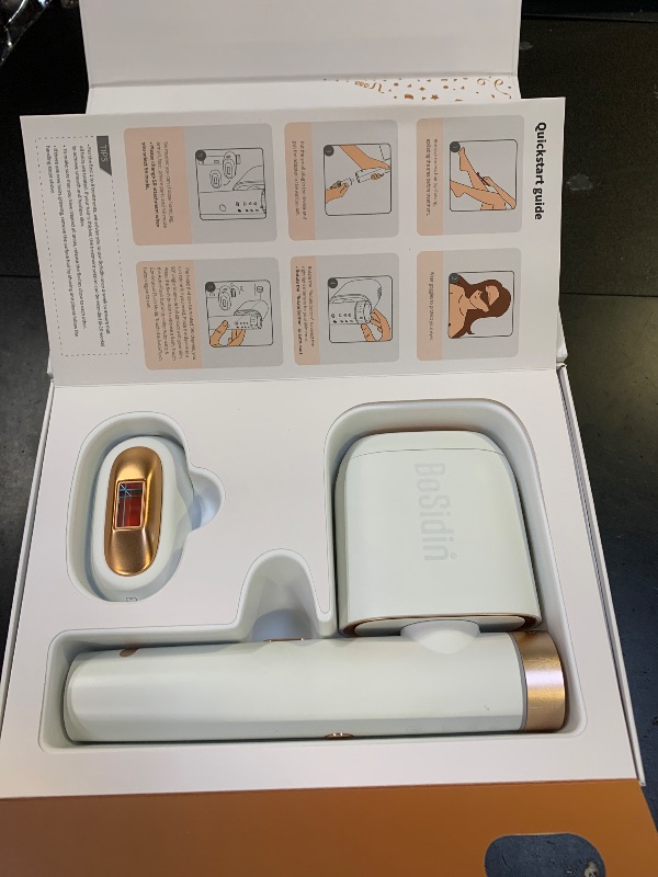 Photo 1 of Laser Hair Removal, BoSidin IPL Hair Removal with Painless Ice-Cooling, 2-in-1 Face SR Rejuvenation, 6+1 Modes, 6 Levels Hair Removal for Women Permanent, Laser Hair Removal Kit with Shaver, Goggles
