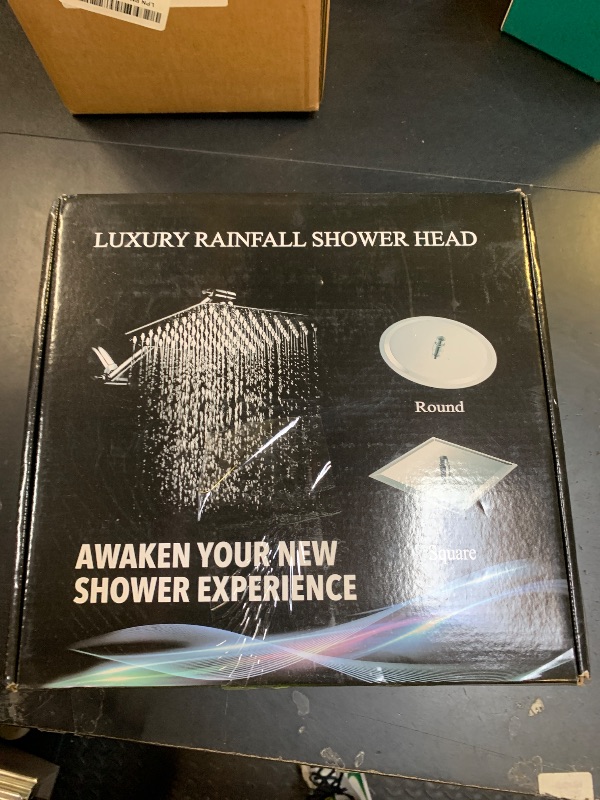 Photo 1 of **SELLING FOR PARTS**LED Shower Head with High Pressure 10'' Rain Shower Head, 11'' Adjustable Extension Arm, Color Changing Based On Water Temperature, Stainless Steel, 60'' Hose, Chrome