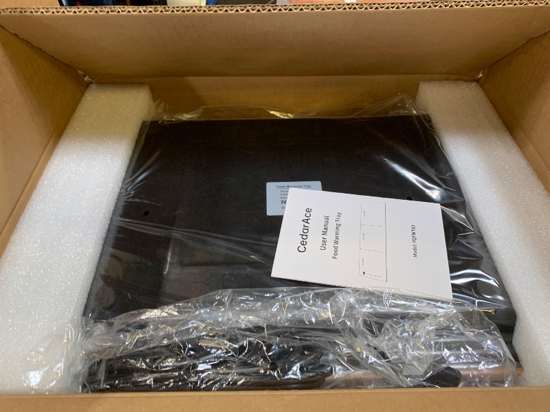 Photo 1 of CedarAce Food Warmers for Parties Buffet, ?47"x12"? Assemblable Stackable Electric Warming Tray with 8-Level Temperature Adjustment and 8-Hour Timer, Upgraded Desktop-Protecting Food Warming Mat