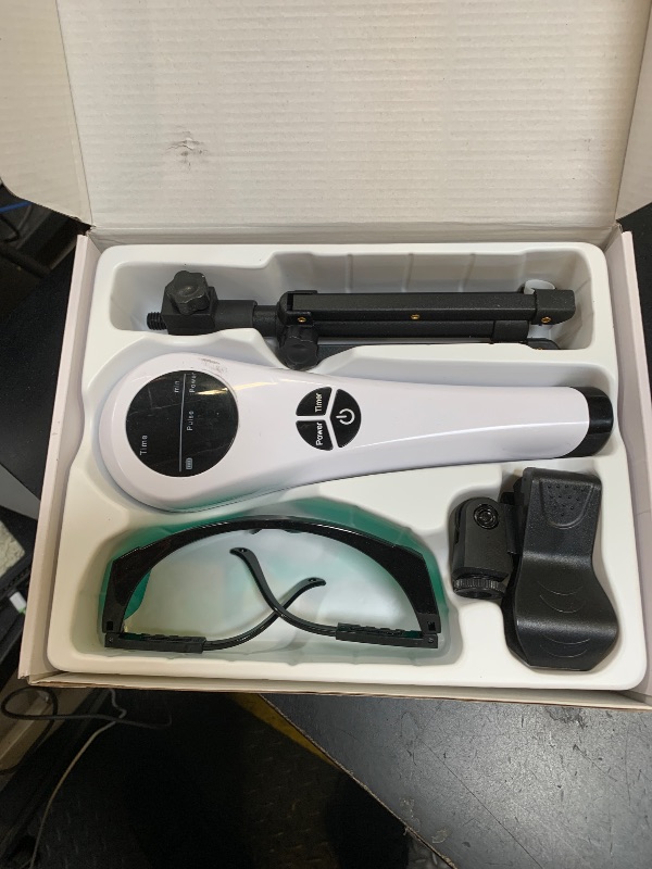 Photo 1 of Cold Laser Therapy Device for Humans & Dogs, 4 x 808nm and14 x 650nm, Handheld Red Light and Near Infrared Light Therapy Devices with Stand, Red Light Therapy Wand for Pain Relief Joint, Muscle Pain