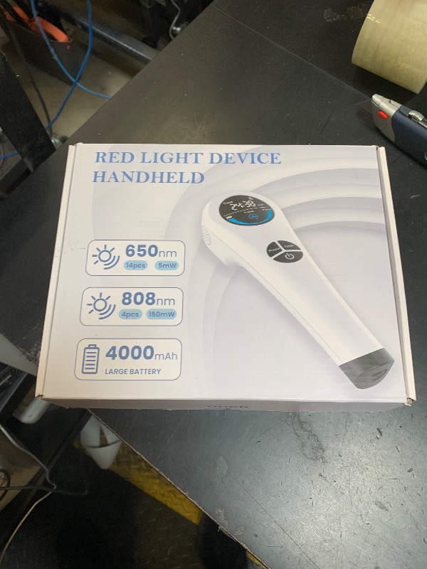 Photo 1 of Cold Laser Therapy Device for Humans & Dogs, 4 x 808nm and14 x 650nm, Handheld Red Light and Near Infrared Light Therapy Devices with Stand, Red Light Therapy Wand for Pain Relief Joint, Muscle Pain