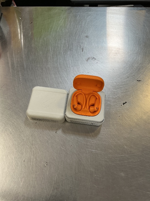 Photo 1 of Beats Powerbeats Pro 2 - Wireless Noise Cancelling Workout Earbuds with Secure- Fit Earhooks, Up to 45-Hour Battery with Charging Case, Sweat & Water Resistant, Heart Rate Monitoring - Electric Orange