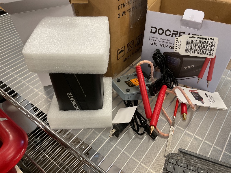 Photo 1 of Capacitor Spot Welder, 10.5 kW Farad Battery Pack Welding Machine with Automatic & Foot Pedal Modes, 100–240 V Spot Welder for 18650/21700/LiFePO4 Battery Pack Assembly