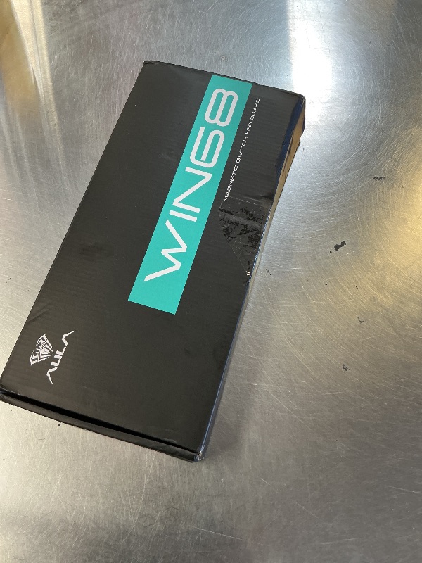 Photo 1 of **PARTIALLY FUNCTIONAL, SEE NOTES** AULA WIN68 HE MAX - Hall Effect Gaming Keyboard with Magnetic Switch, Adjustable Actuation Fast Trigger Mode, 8KHz Polling Rate, RGB Backlit Wired Mechanical Gaming Keyboard 60 Percent Compact Design