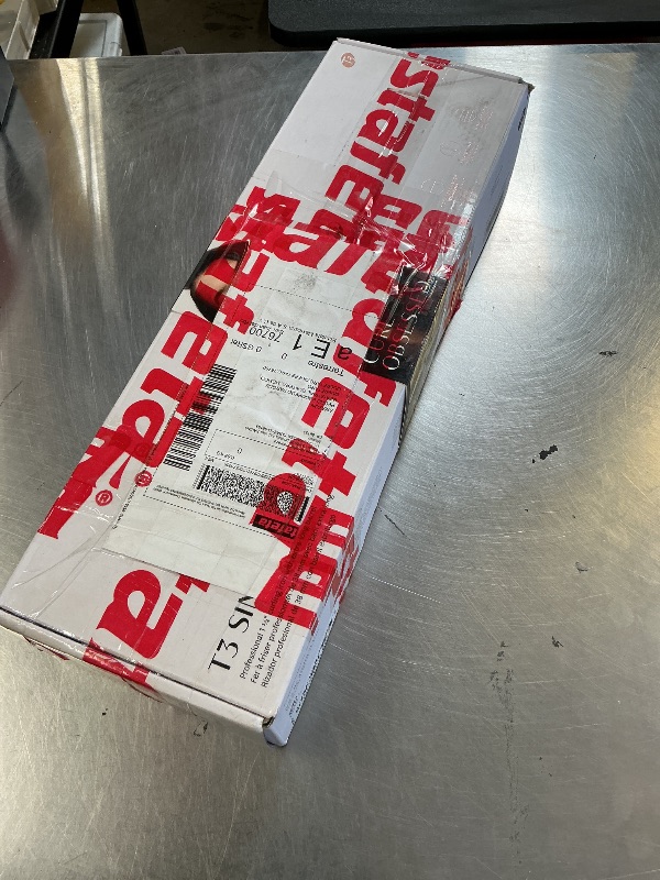 Photo 1 of T3 SinglePass Curl X Extra-Long Barrel Curling Iron with 9 Heat Settings and Ceramic Barrel for Fast Styling and Lasting Results on All Hair Types