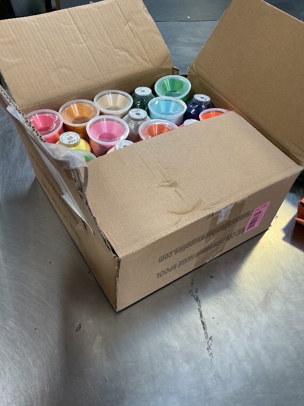 Photo 1 of New brothreads - 25 Basic Colors of Huge Spool 5000M Polyester Embroidery Machine Thread for Commercial and Domestic Embroidery Machines