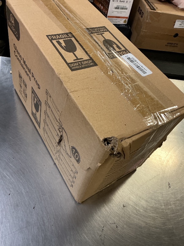 Photo 1 of [10-Pack]Glass Meal Prep Containers with Lids, MCIRCO Glass Food Storage Containers with Snap Locking Lids, Airtight Lunch Containers, Microwave, Oven, Freezer and Dishwasher, White