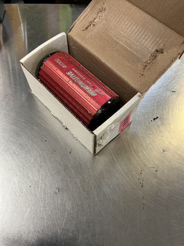 Photo 1 of Aeromotive A1000 In-Line Electric Fuel Pump - 12V Inline External Fuel Pump for EFI or Carbureted Gas Powered Car Engines, High Flow Performance, ORB-10 Ports, Supports Up to 1000 HP, Red - 11101