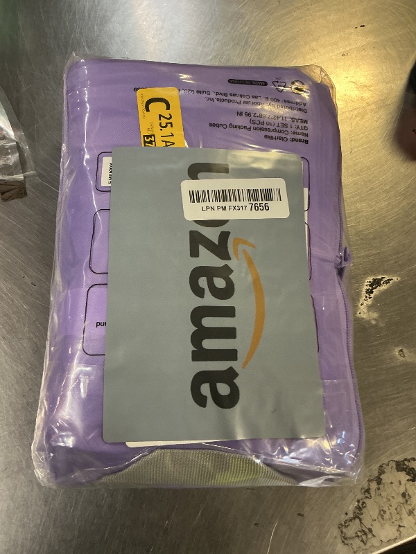 Photo 1 of 10 Set Compression Packing Cubes for Travel Essentials,Compressible Expandable Packing Cubes for Suitcase,OlarHike Luggage Organizer Bags for Travel,Handy Helper for Organizing Clothes(Light Purple)