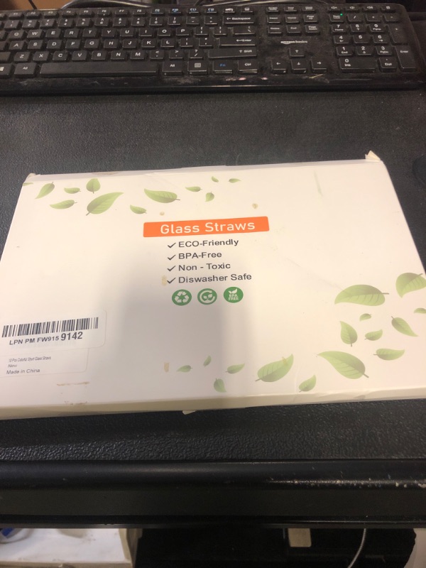 Photo 1 of 10 Pcs Reusable Straight Short Glass Straws,6''x10 mm Colorful Cocktail Glass Straws Shatter Resistant with 2 Cleaner Brush for Whiskey,Coffee,Juice,Soda Drinks,Teas