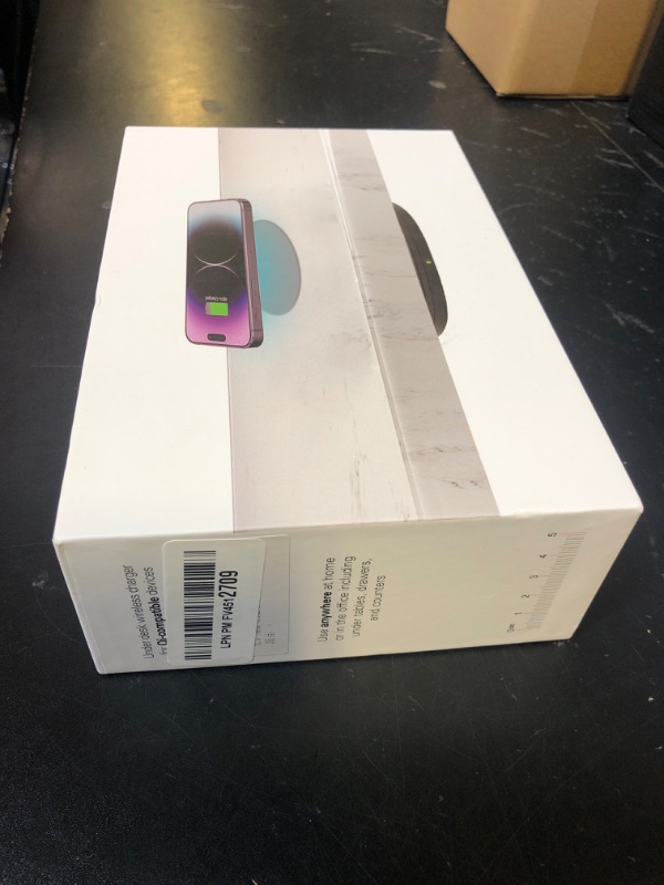 Photo 1 of 1.57"(40mm) NiiTTER Invisible Wireless Charger, Under Desk Wireless Charger, Under Counter Charging for iPhone 17/16/15/14/13/12/ Samsung Galaxy S25/S24/S23/S22/S21(Adapter Included)