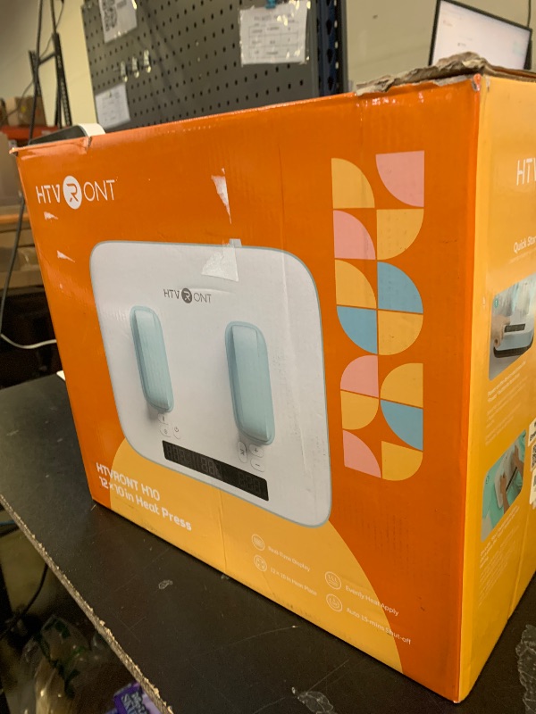 Photo 1 of HTVRONT Heat Press Machine for T Shirts - Portable 12X10 Heat Press with Pressure Display, Heats Up Fast & Evenly H10 Heat Press Machines for HTV, Sublimation, Heat Transfer Projects