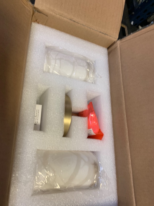 Photo 1 of CEENWE Alabaster Wall Sconce, 14in Modern Spanish Natural Marble Bathroom Vanity Sconces, Unique Indoor Brass Wall Lighting,Gold Fixtures Decor for Bedroom Living Room Staircases