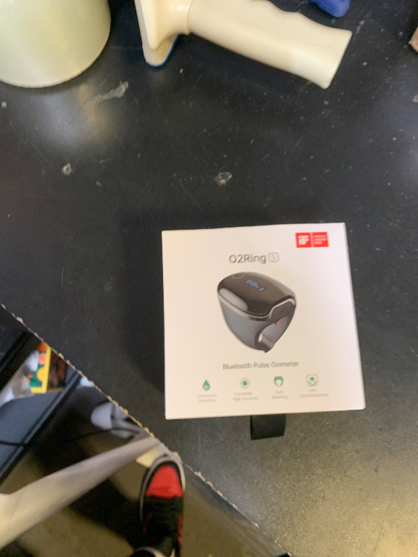 Photo 1 of Wellue O2Ring-S Oxygen Monitor with Vibration Reminder, Bluetooth Pulse Oximeter Tracks SPO2 and Pulse Rate, 24 hrs Battery Life, 4*10 Hours Built-in Memory, Rechargeable Pulse Ox with Free PC & APP