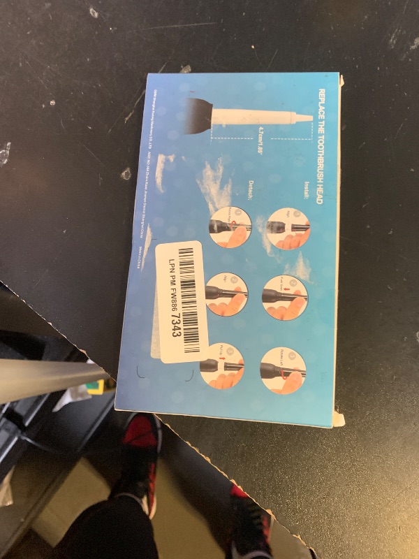 Photo 1 of 10pc Toothbrush Heads Compatible with Fairywill D7/D8/FW507/508, 551/917/959/D1/D3 (Black)