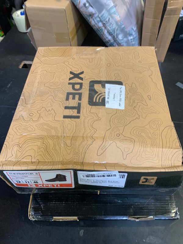 Photo 1 of XPETI Men’s Thermator Mid-Rise Waterproof Hiking Boot Insulated Non-Slip Coffee 12