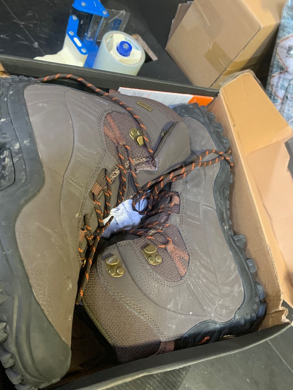 Photo 1 of XPETI Men’s Thermator Mid-Rise Waterproof Hiking Boot Insulated Non-Slip Coffee 12