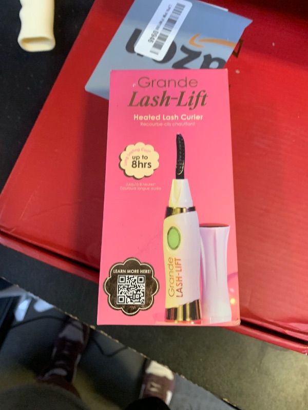 Photo 1 of Grande Cosmetics LASH-LIFT Heated Lash Curler - Rechargeable, Travel-Friendly, with 2 Heat Settings - White