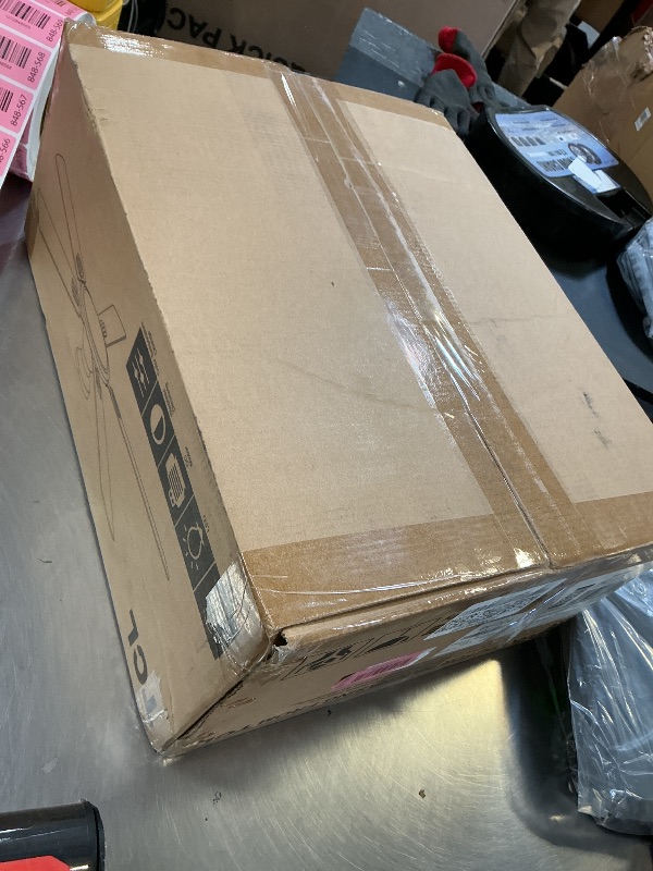 Photo 1 of TCL 52" Low Profile Ceiling Fan with Light, Slim, Silver, Flush Mount, DC Reversible Motor, 6 Speeds, Remote Control, Noiseless, Dimmable, LED Light, 3CCT, Modern Ceiling Fan for Bedroom Living Room