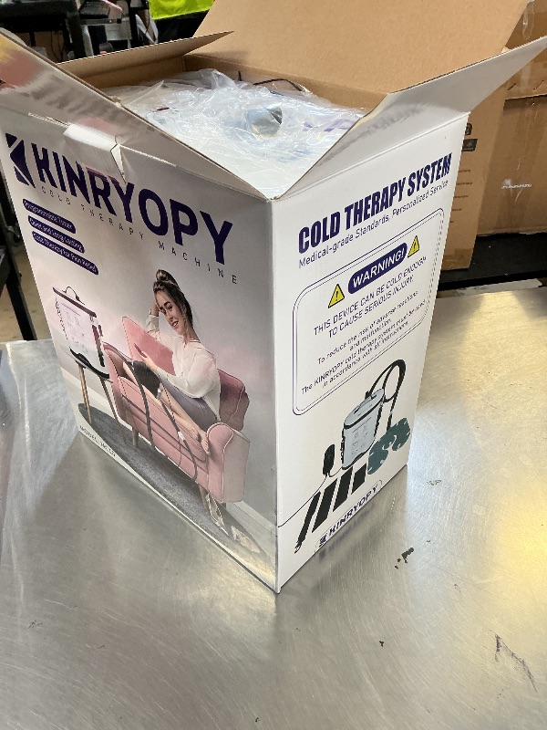 Photo 1 of Cold Therapy Machine with Programmable Timer, Portable Ice Machine for Knee After Surgery, Knee Replacement Recovery System, Cryotherapy Pain Relief w/Compression Pad