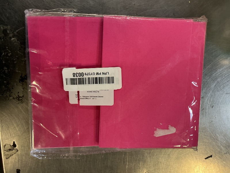 Photo 1 of 100 Sheets Colored Cardstock Blank Colorful Thick Paper 92LB/250gsm Cards Stock for Invitations, Postcards, Photos, DIY Crafts Greeting Card Making Scrapbook Supplies (Pink, 4” x 6”)