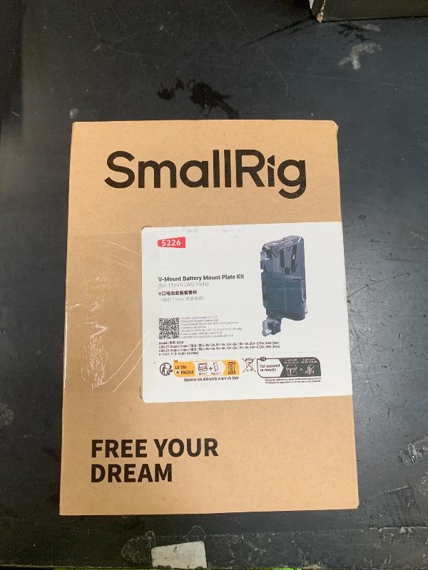 Photo 1 of SMALLRIG V-Mount Battery Plate Kit for 15mm LWS Rods, with Dual Rod Clamp, LCD Screen Protector & Cable Clips, D-Tap & USB-C Supply, All-in One Camera Video Rig for Mirrorless/DSLR