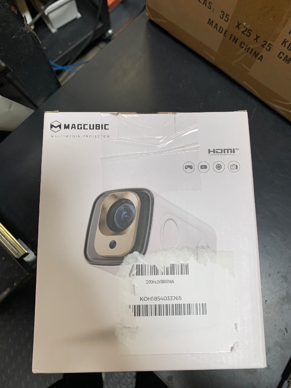 Photo 1 of ?Auto Focus&1080P?Magcubic Mini Smart Projector with 4K Support, Portable Projector with Wifi and Bluetooth, 5W Speaker, Built in Apps, Voice Control, Outdoor Movie Projector