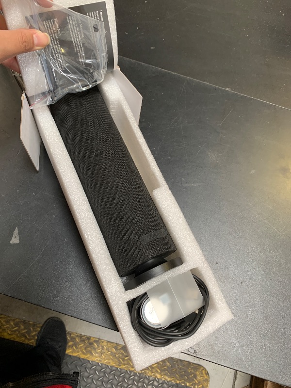 Photo 1 of Waterless Scent Diffuser Starter Kit with 5 Oils, Luxury Hotel Style Cold Air Diffuser Oil Machine for Home, 1000 Sq Ft Coverage, Quiet Nebulizing Aromatherapy with Remote, Tower Fabric Design, Black