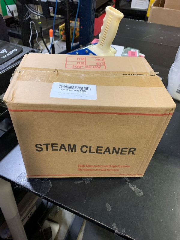 Photo 1 of Handheld Steam Cleaner, 2500W Pressurized Steam Cleaner with 3 Brush Heads, Portable Steam Cleaner for Home, Car, Furniture, Kitchen, Bathroom and Wall, White