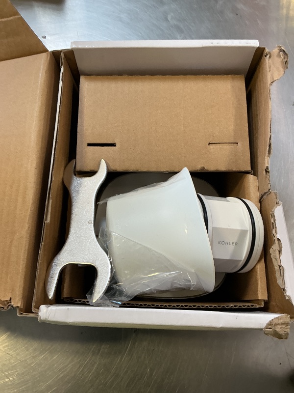 Photo 1 of KOHLER 37722-G-CP Cinq Square Single-Function Filtered Showerhead, Five-Layer Filtration, 1.75 GPM, Contemporary Design, Easy to Clean, Polished Chrome