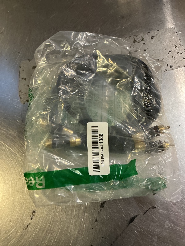 Photo 1 of KUYIOHIFI Dual 2RCA Male to 2RCA Male Stereo Audio Cable, Double-Shielded (OD 8.0mm), for Amplifiers, AV Receivers, Hi-Fi System (4 Feet)