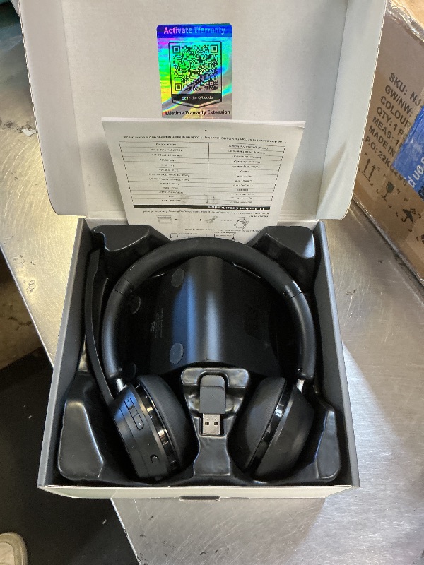 Photo 1 of (Upgraded Version) Wireless Headset, Bluetooth Headset with Noise Cancelling Microphone, Best Headphones with Mic Mute & USB Dongle for PC/Computer/Laptop/Cell Phones/Remote Work/Call Center