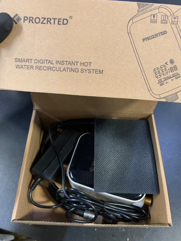 Photo 1 of PROZRTED Digital Smart Instant Hot Water Recirculating Pump Kit with Built-in Thermostat Timer Digital Screen Under Sink Recirculation Pump System Extremely Quiet HBS24-12T