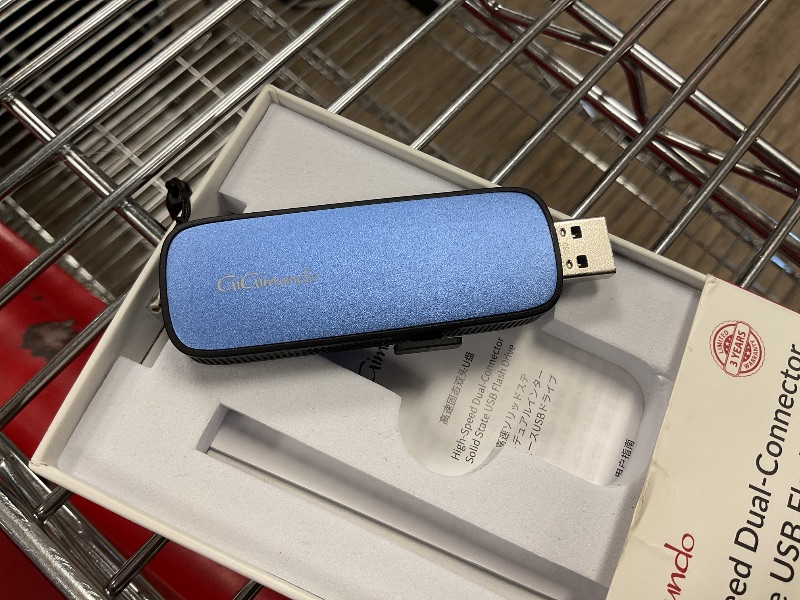 Photo 1 of GiGimundo 2TB External Portable SSD, Up to 1073MB/s Dual Port USB C Thumb Drive USB 3.2 Gen 2+USB A Solid State Drives for iPhone 15/16/17/Android/Mac,Blue