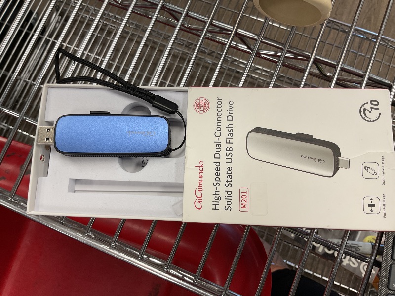 Photo 1 of GiGimundo 2TB External Portable SSD, Up to 1073MB/s Dual Port USB C Thumb Drive USB 3.2 Gen 2+USB A Solid State Drives for iPhone 15/16/17/Android/Mac,Blue