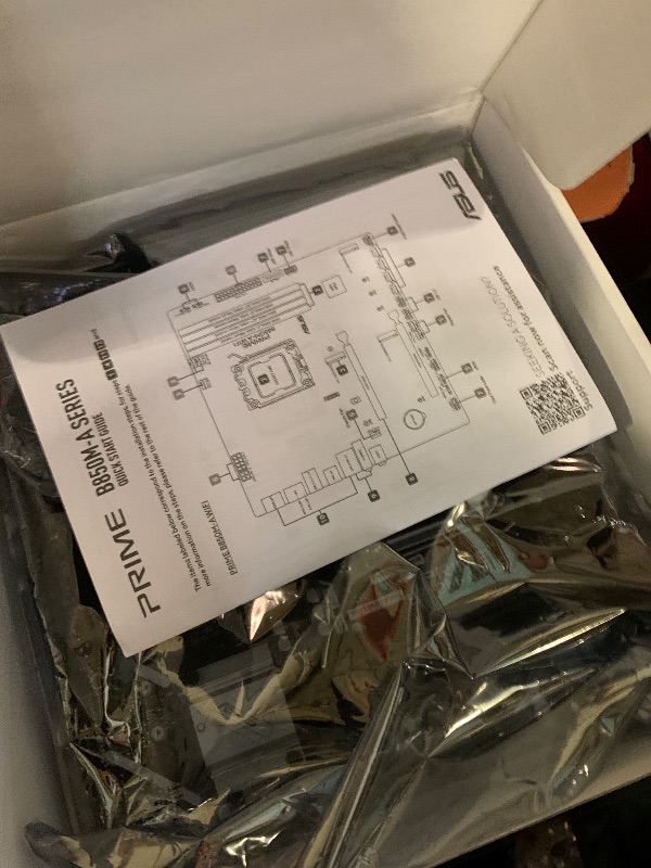 Photo 1 of ASUS Prime B850M-A WiFi-CSM AMD AM5 B850 mATX Motherboard, DDR5, PCIe 5.0 Ready, 3X M.2, Wi-Fi 6E, 2.5Gb LAN, DisplayPort, HDMI™, USB Type-C®, ASUS Control Center Express Remote IT Management