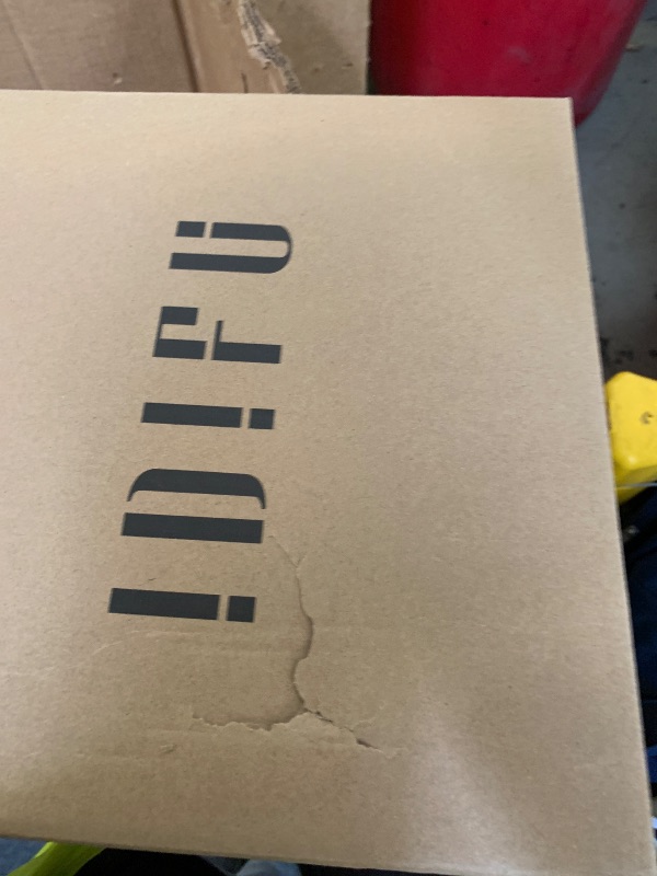 Photo 1 of *USED* IDIFU IN3 Rhinestone Cowboy Boots for Women Knee High Western Cowgirl Boots Pointed Toe Block Chunky Heels Sparkly Glitter Long Tall Dress Booties Party Bling Shiny Boots(White Rhinestone, 8)