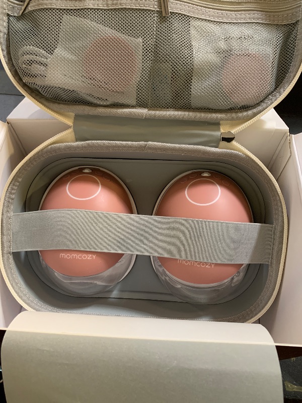 Photo 1 of Momcozy Wearable Breast Pump, Hands Free Upgraded Mobile Flow | M9, App Discreet Control with Personalized Multi-Modes & 15 Levels, Wearable Breast Pump 24mm, 2 Pack Cozy Red