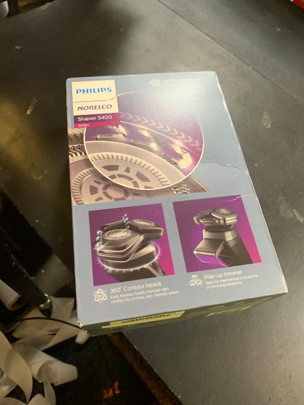 Photo 1 of Philips Norelco Shaver 5400, Rechargeable Wet & Dry Shaver with Pop-Up Trimmer, S5880/81