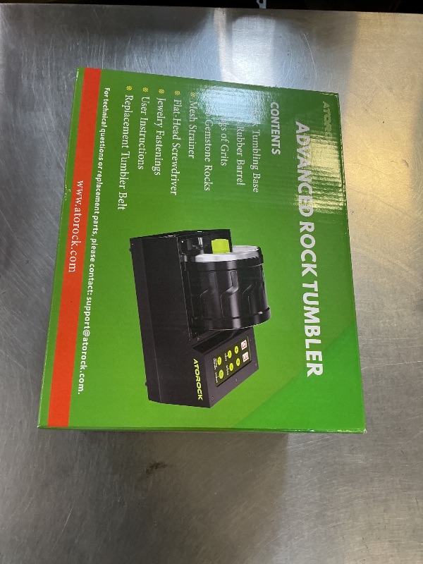 Photo 1 of A1 Professional Rock Tumbler Kit, 4LB Extra-Large Barrel with Cutting-Edge Brushless Motor, Adjustable Speed & Timer, Durable Metal Base for Adults & Rock Collectors – Includes Full Accessories