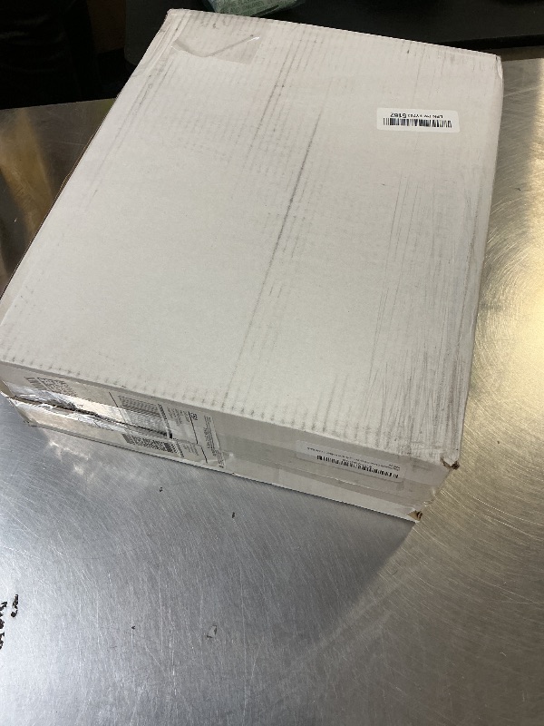 Photo 1 of 1 Each | Disposable Glove or Tissue Box Holder, TRIPLE (3-Box) Glove Rack, Wall Mounted Universal Box Holder, for Larger Sized Boxes, White - 1 Glove Rack